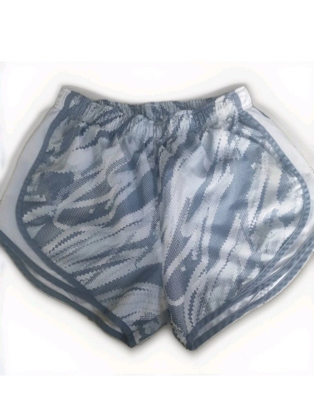 Nike Dri-FIT Tempo Camouflage Pixelated Gray Camo Running Shorts M